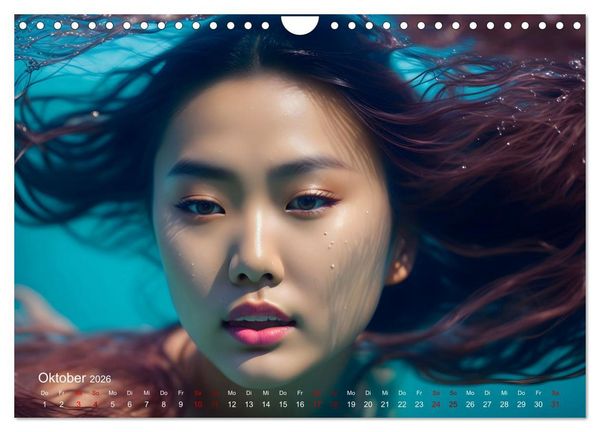 Produktbild: Models unter Wasser (Wandkalender 2026 DIN A4 quer), CALVENDO Monatskalender