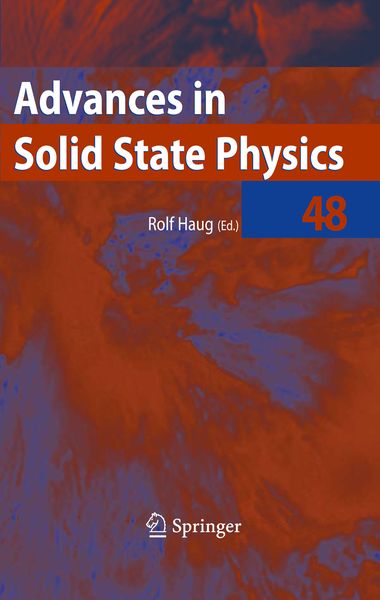Produktbild: Advances in Solid State Physics 48