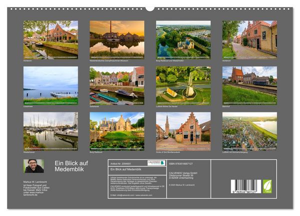 Produktbild: Ein Blick auf Medemblik (hochwertiger Premium Wandkalender 2026 DIN A2 quer), Kunstdruck in Hochglanz