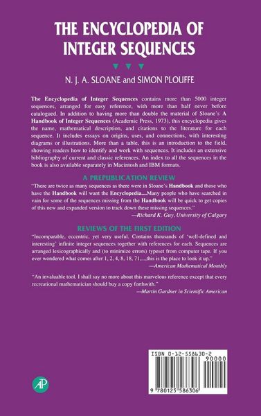 Produktbild: The Encyclopedia of Integer Sequences