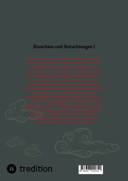 Produktbild: Einsichten und Betrachtungen I