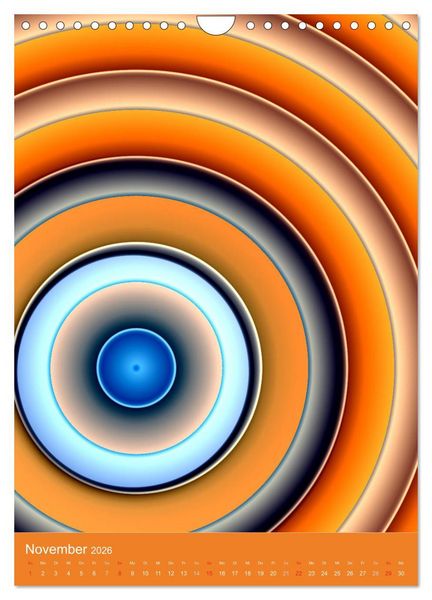 Produktbild: Digitale Kunst - rund und bunt (Wandkalender 2026 DIN A4 hoch), CALVENDO Monatskalender