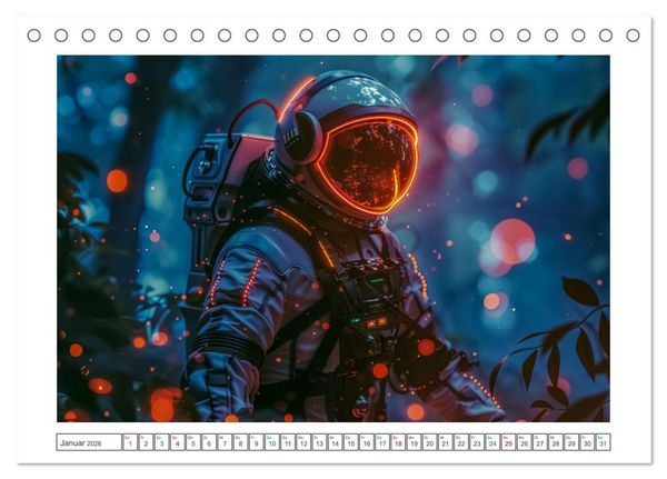 Produktbild: Galaktische Abenteuer (Tischkalender 2026 DIN A5 quer), CALVENDO Monatskalender