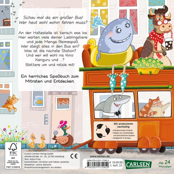 Produktbild: Zebra, Nilpferd und Gazelle laufen schnell zur ... Haltestelle!