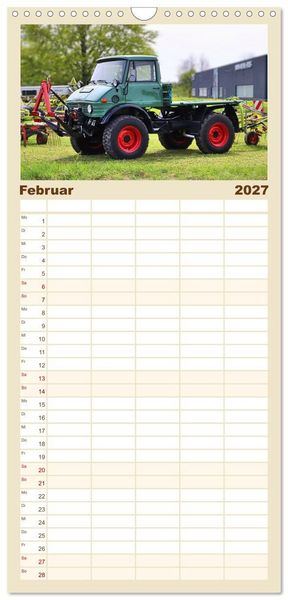Produktbild: Familienplaner 2027 - Universalmotorger&auml;te Eine Stern-Parade mit 5 Spalten (Wandkalender, 21 x 45 cm) CALVENDO