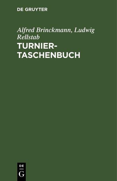 Produktbild: Turnier-Taschenbuch