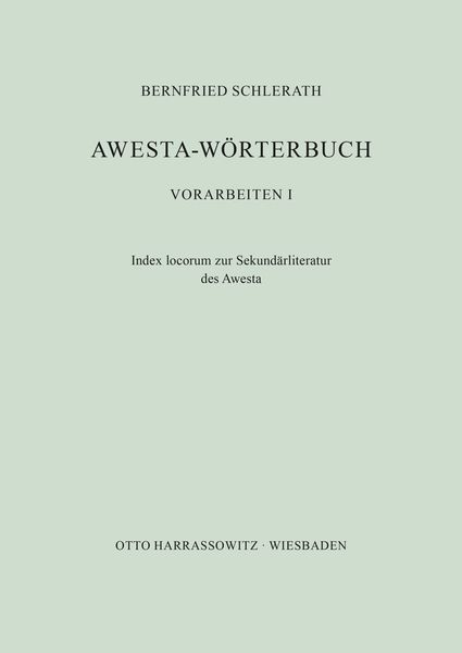 Produktbild: Awesta-W&ouml;rterbuch