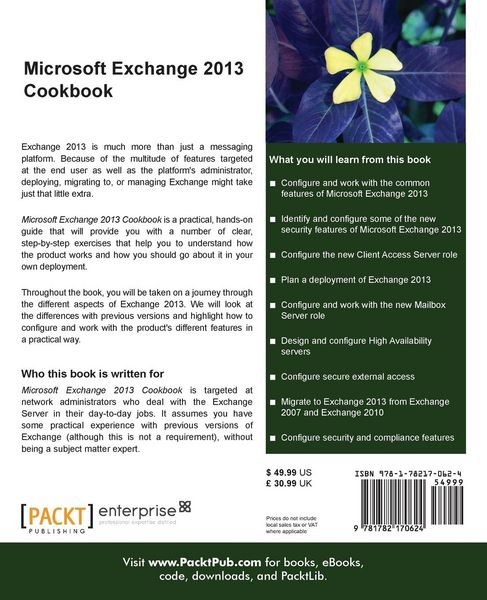 Produktbild: Microsoft Exchange 2013 Cookbook