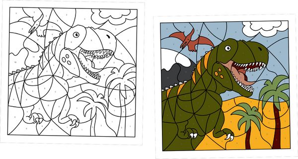 Produktbild: Malen nach Zahlen - T-Rex World