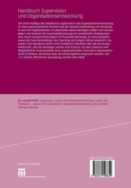 Produktbild: Handbuch Supervision und Organisationsentwicklung