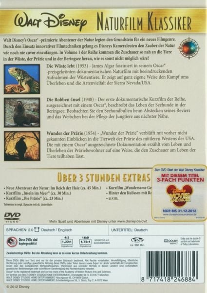 Produktbild: Die W&uuml;ste lebt - Walt Disney Naturfilm Klassiker Vol. 1 [2 DVDs]