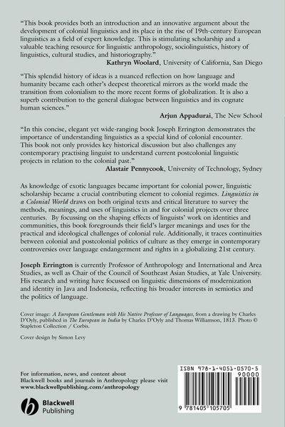 Produktbild: Linguistics in a Colonial World