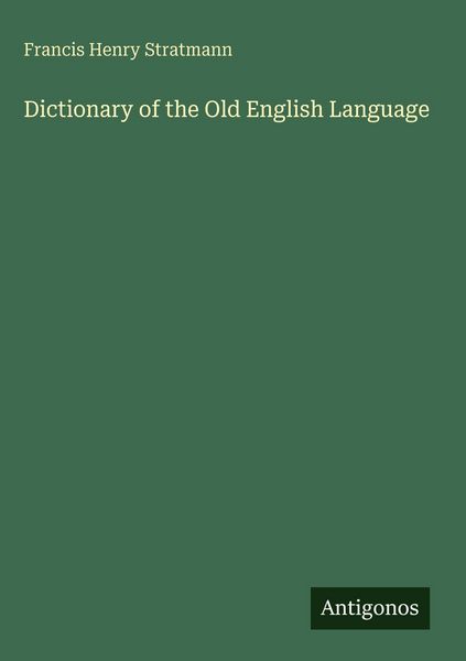 Produktbild: Dictionary of the Old English Language