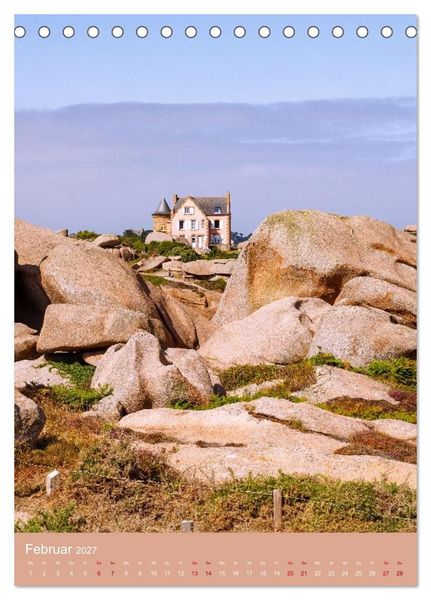Produktbild: Facetten der Bretagne. Granit, Meer und Geschichte (Tischkalender 2027 DIN A5 hoch), CALVENDO Monatskalender