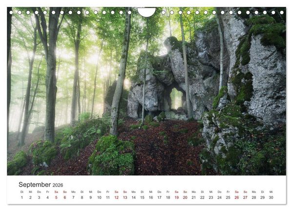 Produktbild: Fr&auml;nkische Schweiz &ndash; Zwischen Burgen, H&ouml;hlen und W&auml;ldern (Wandkalender 2026 DIN A4 quer), CALVENDO Monatskalender