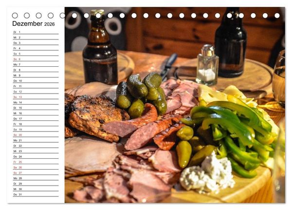 Produktbild: Brotzeit. Herzhaft und beliebt (Tischkalender 2026 DIN A5 quer), CALVENDO Monatskalender