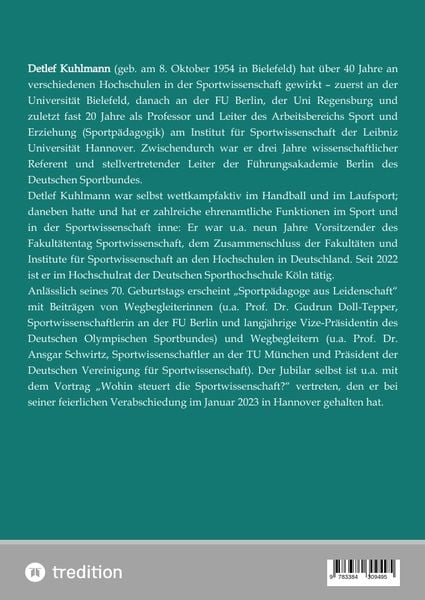Produktbild: Detlef Kuhlmann - Sportpädagoge aus Leidenschaft