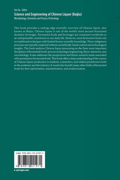 Produktbild: Science and Engineering of Chinese Liquor (Baijiu)
