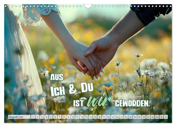 Produktbild: HERZENSSACHE Liebe und Dankbarkeit schenken (Wandkalender 2026 DIN A3 quer), CALVENDO Monatskalender