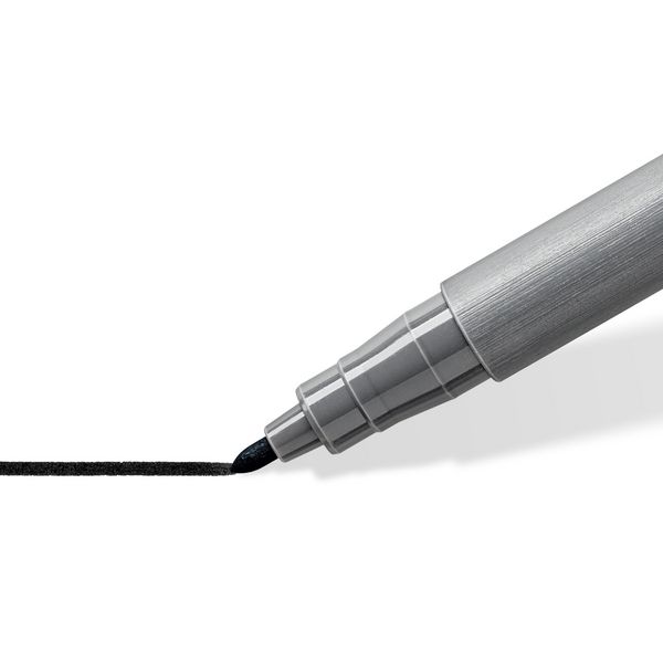 Produktbild: STAEDTLER Fasermaler pigment pen mit Rundspitze, intensiv schwarz 2er Set