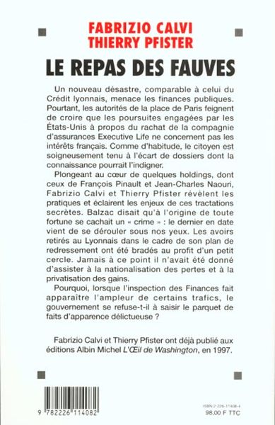 Produktbild: Fre-Repas des Fauves (le)