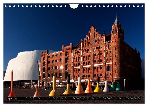 Produktbild: Deutsche Hansest&auml;dte - L&uuml;beck Wismar Rostock Stralsund (Wandkalender 2026 DIN A4 quer), CALVENDO Monatskalender