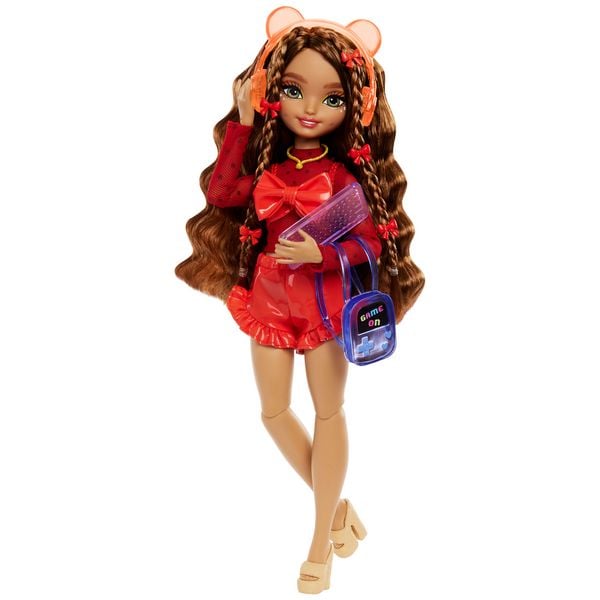 Barbie Dream Besties Teresa Modepuppe mit Zubehör zum Thema Videospiele, 10-teilig