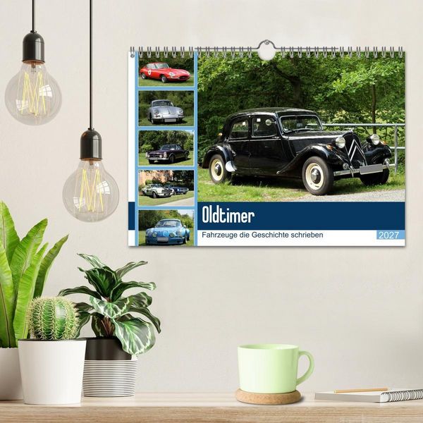 Produktbild: Oldtimer - Fahrzeuge die Geschichte schrieben (Wandkalender 2027 DIN A4 quer), CALVENDO Monatskalender