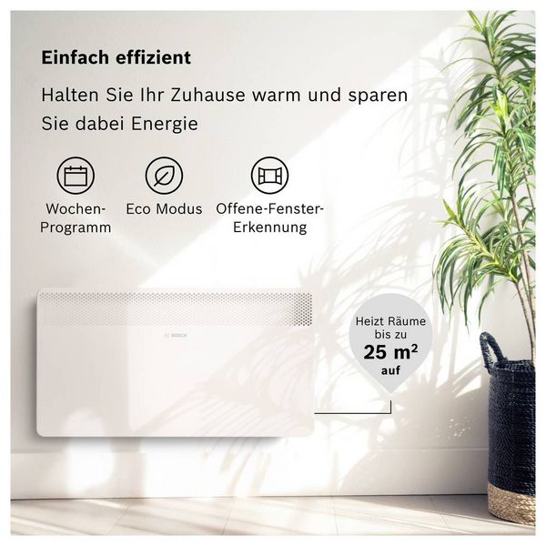 Produktbild: Bosch Home Comfort 7738345647 HC4000-25 Konvektor 2500W Wei&szlig;