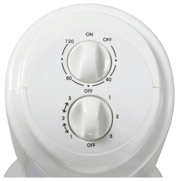 Produktbild: Sygonix Turmventilator 50W (&Oslash; x H) 270mm x 805mm Wei&szlig; Oszillierend, Timer