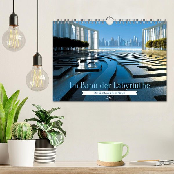 Produktbild: Im Bann der Labyrinthe - Die Kunst sich zu verlieren (Wandkalender 2026 DIN A4 quer), CALVENDO Monatskalender