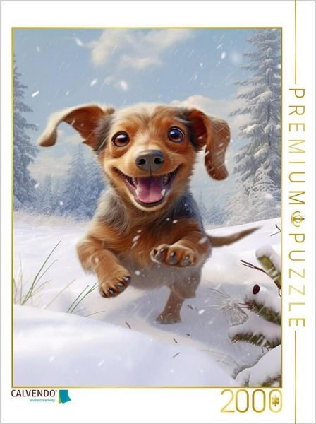 Produktbild: CALVENDO Puzzle Schneeflitzer | 2000 Teile Lege-Gr&ouml;&szlig;e 90x67cm Foto-Puzzle f&uuml;r gl&uuml;ckliche Stunden