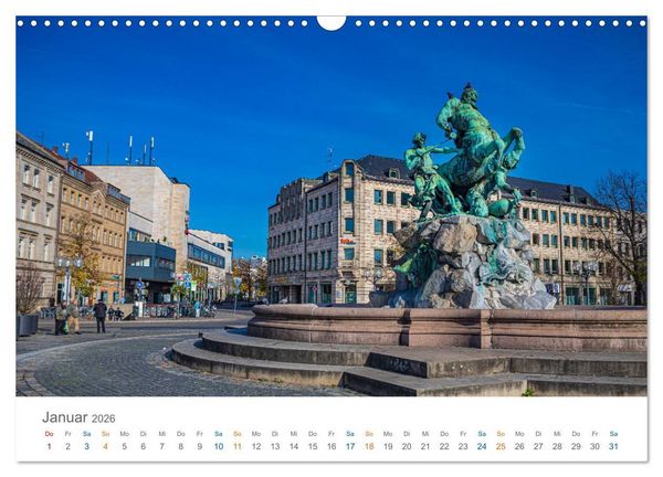 Produktbild: F&uuml;rth - die Denkmalstadt (Wandkalender 2026 DIN A3 quer), CALVENDO Monatskalender