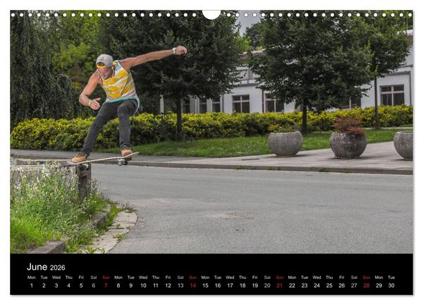 Produktbild: Skateboard - Street only (Wall Calendar 2026 DIN A3 landscape), CALVENDO 12 Month Wall Calendar