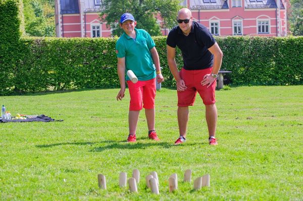 Produktbild: BEX 511-150 - Number Kubb Original, Nummern Kubb aus Gummibaum Holz