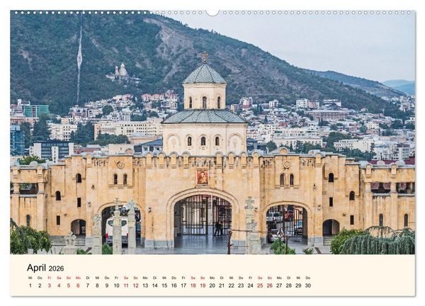 Produktbild: Tiflis - Die Metropole Georgiens (Wandkalender 2026 DIN A2 quer), CALVENDO Monatskalender