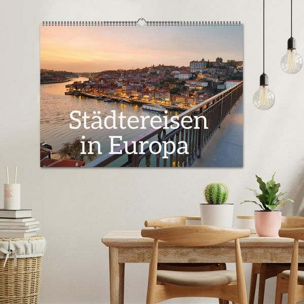 Produktbild: St&auml;dtereisen in Europa (Wandkalender 2026 DIN A2 quer), CALVENDO Monatskalender
