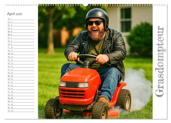 Produktbild: M&auml;nneralarm - Ein Jahr voller herrlicher M&auml;nnlichkeit (Wandkalender 2026 DIN A2 quer), CALVENDO Monatskalender