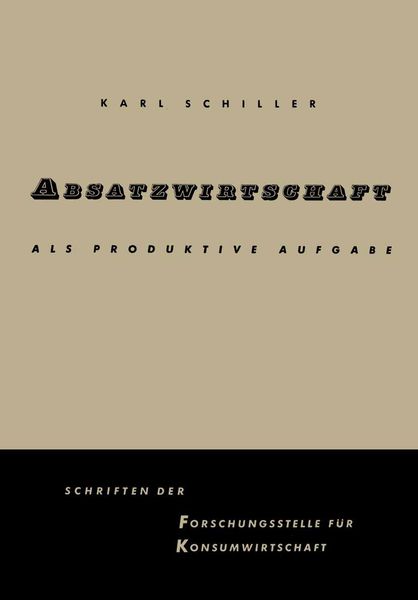Produktbild: Absatzwirtschaft als produktive Aufgabe
