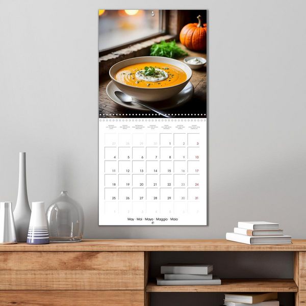 Produktbild: Culinary pumpkin creations - With pumpkin dishes through the year (Wall Calendar 2026 12 &times; 12 Inch) CALVENDO 12 Month Wall Calendar