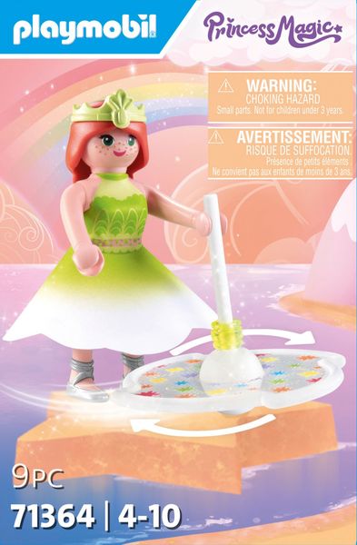 PLAYMOBIL 71364 - Princess Magic - Himmlischer Regenbogenkreisel mit Prinzessin