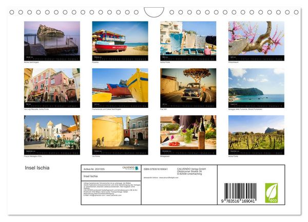 Produktbild: Insel Ischia (Wandkalender 2026 DIN A4 quer), CALVENDO Monatskalender