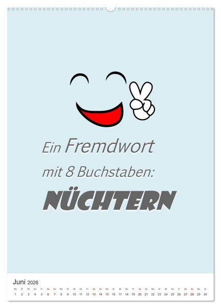 Produktbild: TRINKSPR&Uuml;CHE rund um Bier, Wein und Co. &hellip; (hochwertiger Premium Wandkalender 2026 DIN A2 hoch), Kunstdruck in Hochglanz