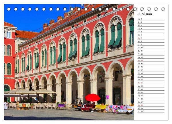 Produktbild: Split - Metropole Dalmatiens (Tischkalender 2026 DIN A5 quer), CALVENDO Monatskalender