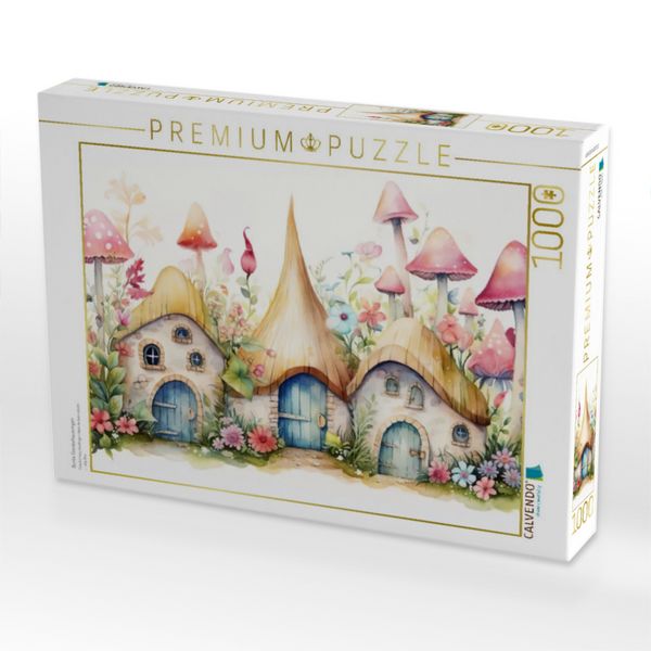 Produktbild: CALVENDO Puzzle Bunte Feenbehausungen | 1000 Teile Lege-Gr&ouml;&szlig;e 64x48cm Foto-Puzzle f&uuml;r gl&uuml;ckliche Stunden