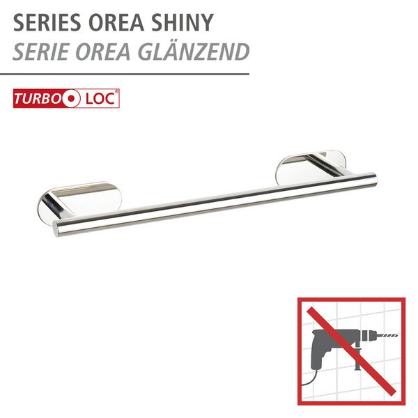 Produktbild: Turbo-Loc&reg; Badetuchstange Mod. Orea Shine, 40 cm, Befestigen ohne bohren