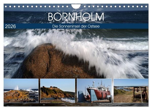 Bornholm - Sonneninsel der Ostsee (Wandkalender 2026 DIN A4 quer), CALVENDO Monatskalender