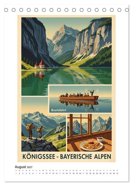 Produktbild: Sehnsucht Deutschland &ndash; Die Mid-Century Collection (Tischkalender 2027 DIN A5 hoch), CALVENDO Monatskalender