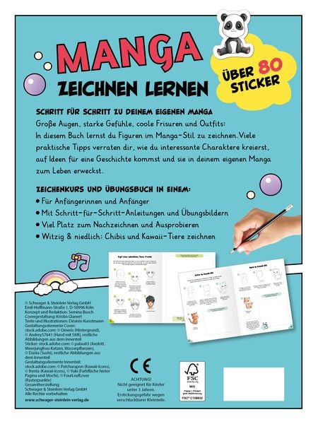 Produktbild: Manga Zeichnen lernen I Schritt-f&uuml;r-Schritt-Anleitung