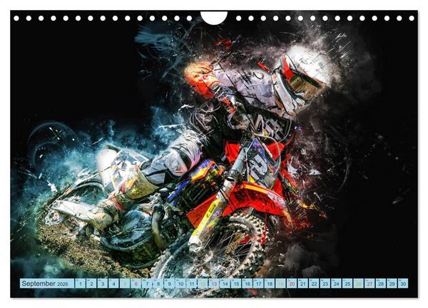 Produktbild: Motocross - extrem cool (Wandkalender 2026 DIN A4 quer), CALVENDO Monatskalender